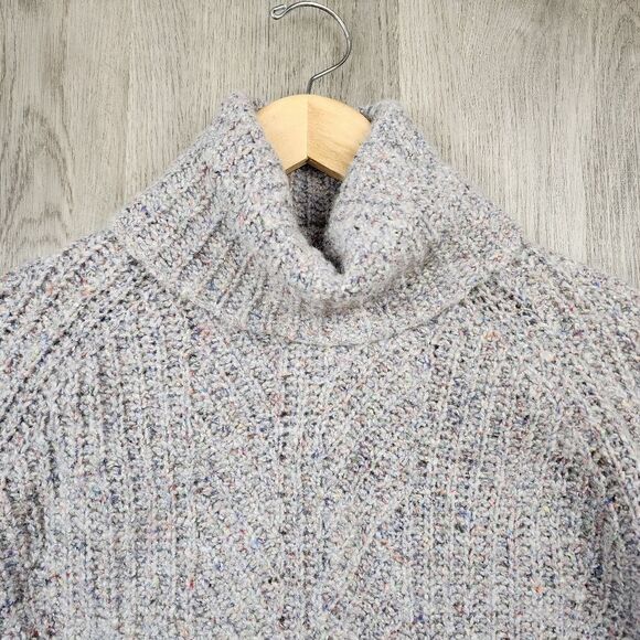 Madewell Colorfleck Ribbed Turtleneck Sweater size XXS - Picture 4 of 8